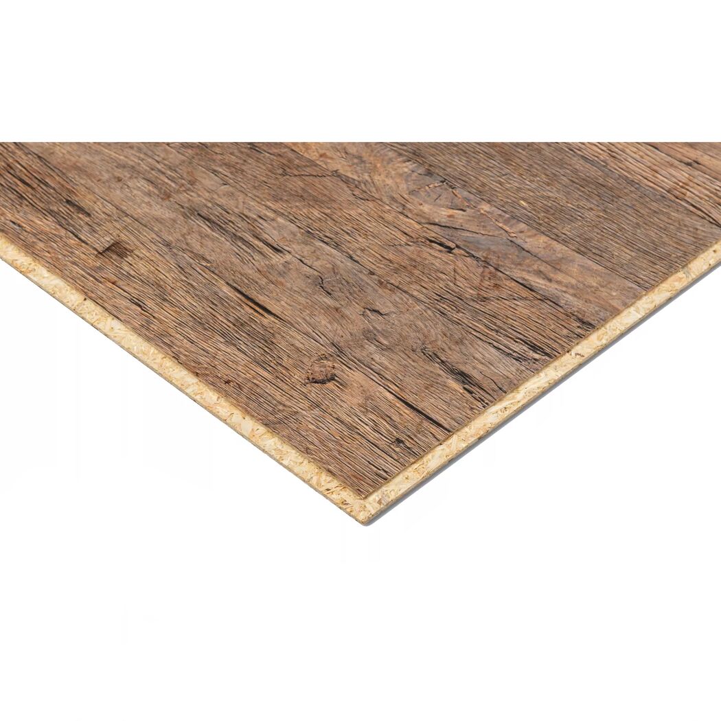 Ecke einer Holzplatte