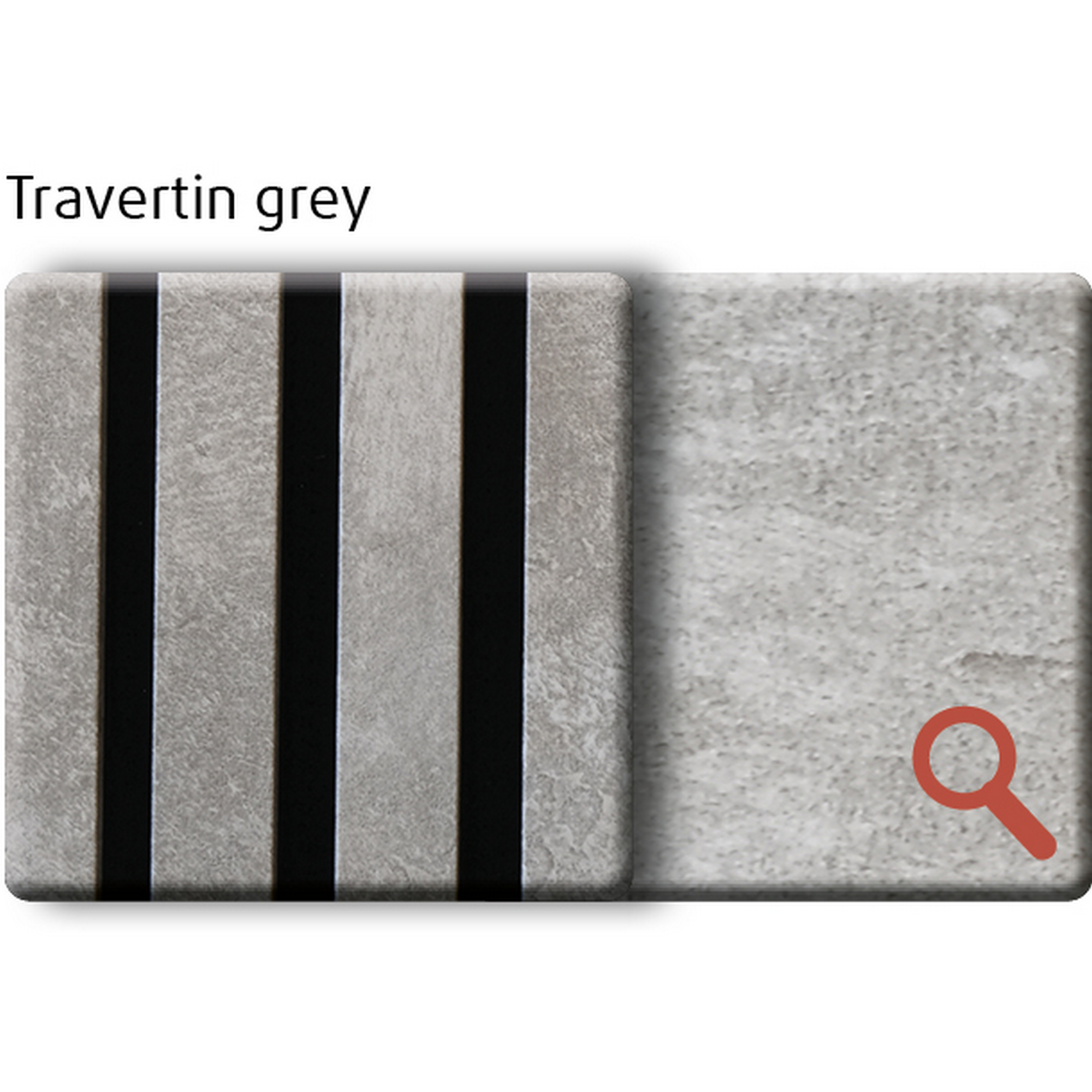 Akustik-Paneel Travertin grey 2400 x 561 x 19 mm