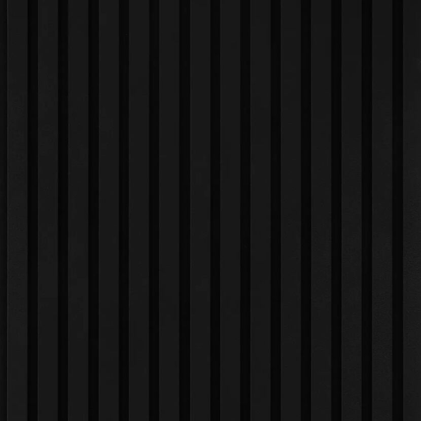 Akustik-Paneel Lederoptik schwarz 2400 x 561 x 19 mm