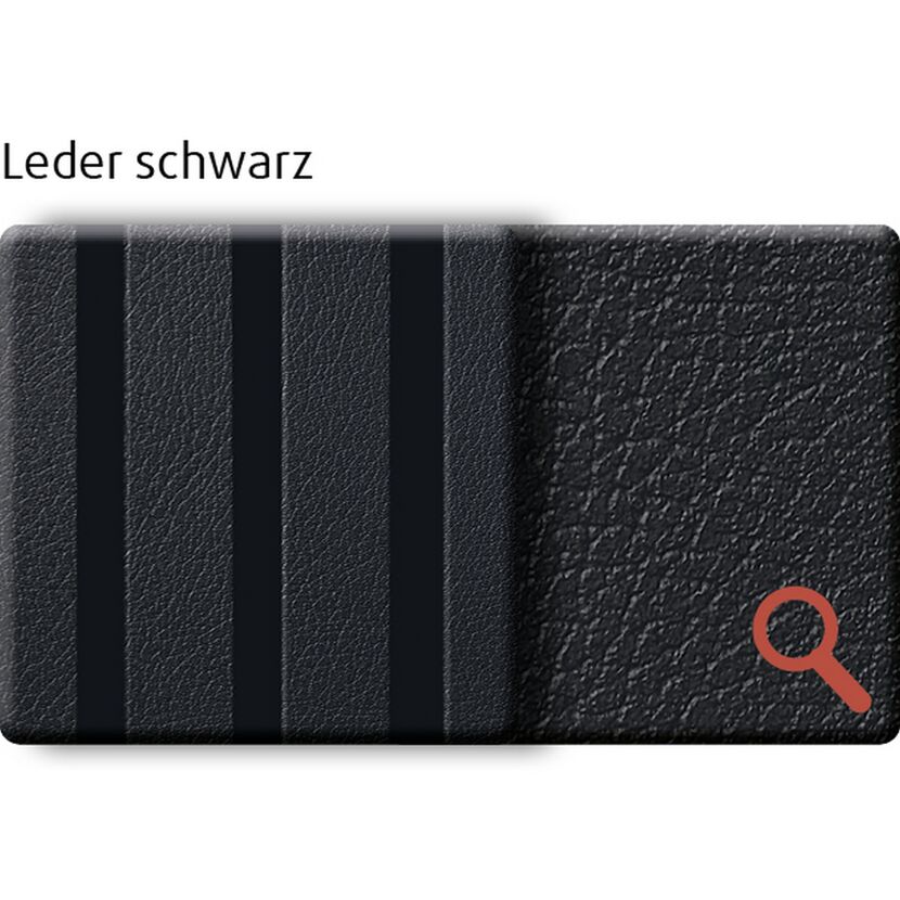 Akustik-Paneel Lederoptik schwarz 2400 x 561 x 19 mm