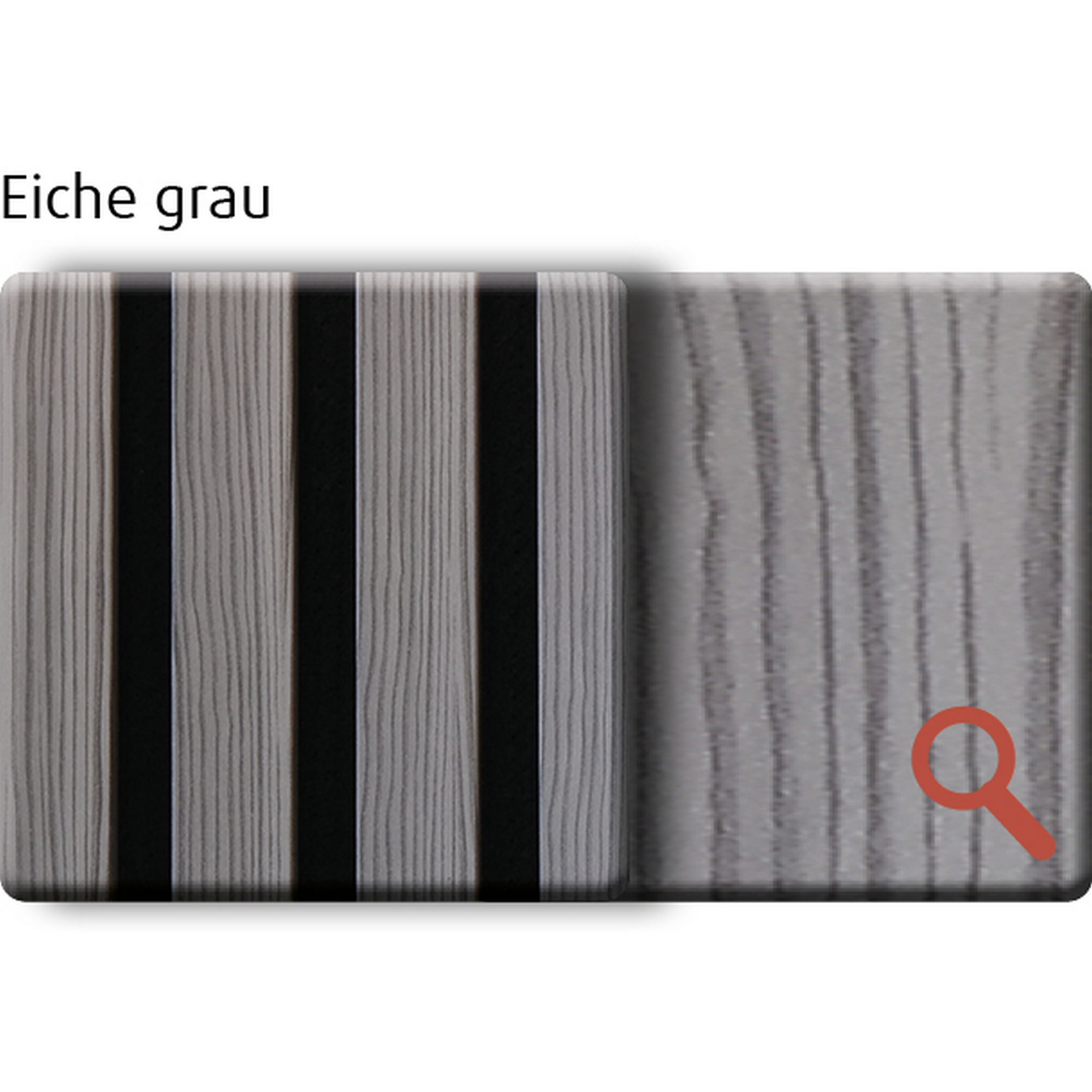 Akustik-Paneel Eiche grau 2400 x 561 x 19 mm