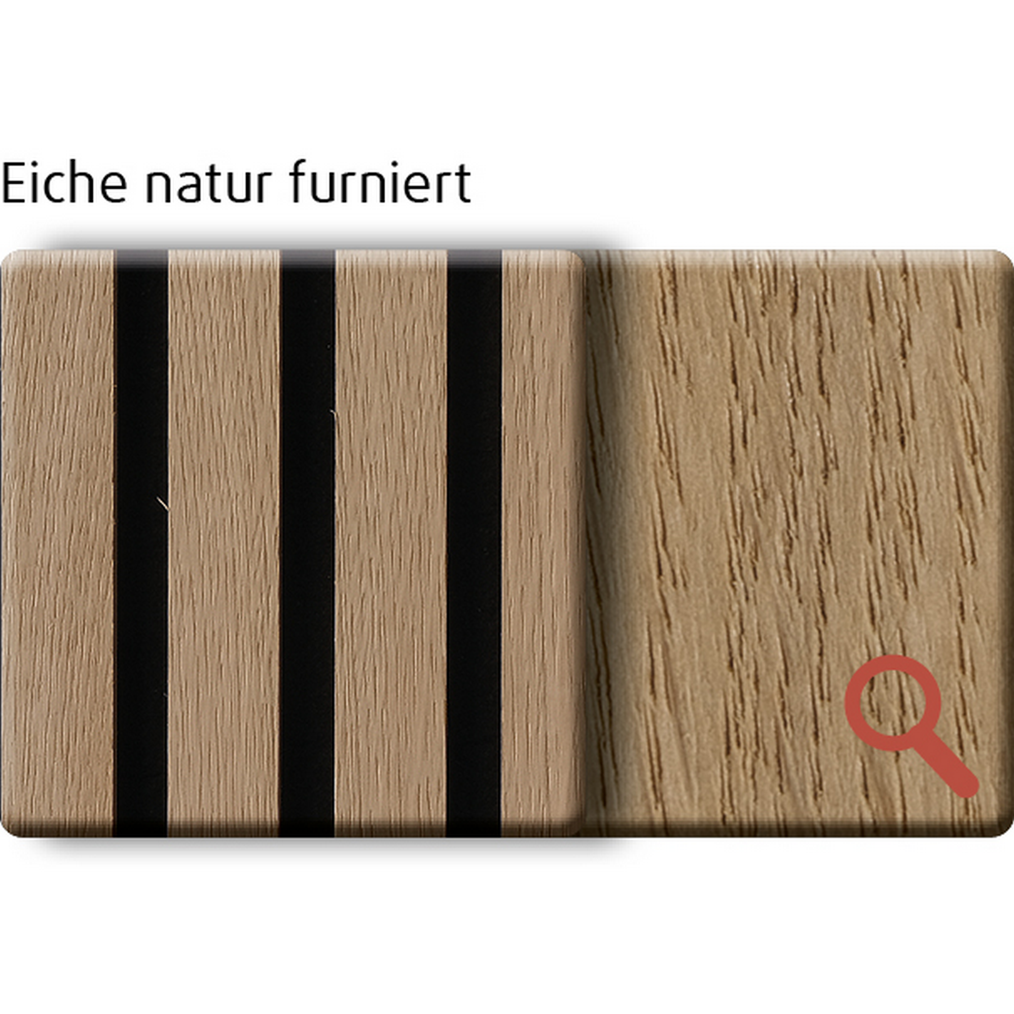 Akustik-Paneele Eiche natur 1190 x 561 x 19 mm