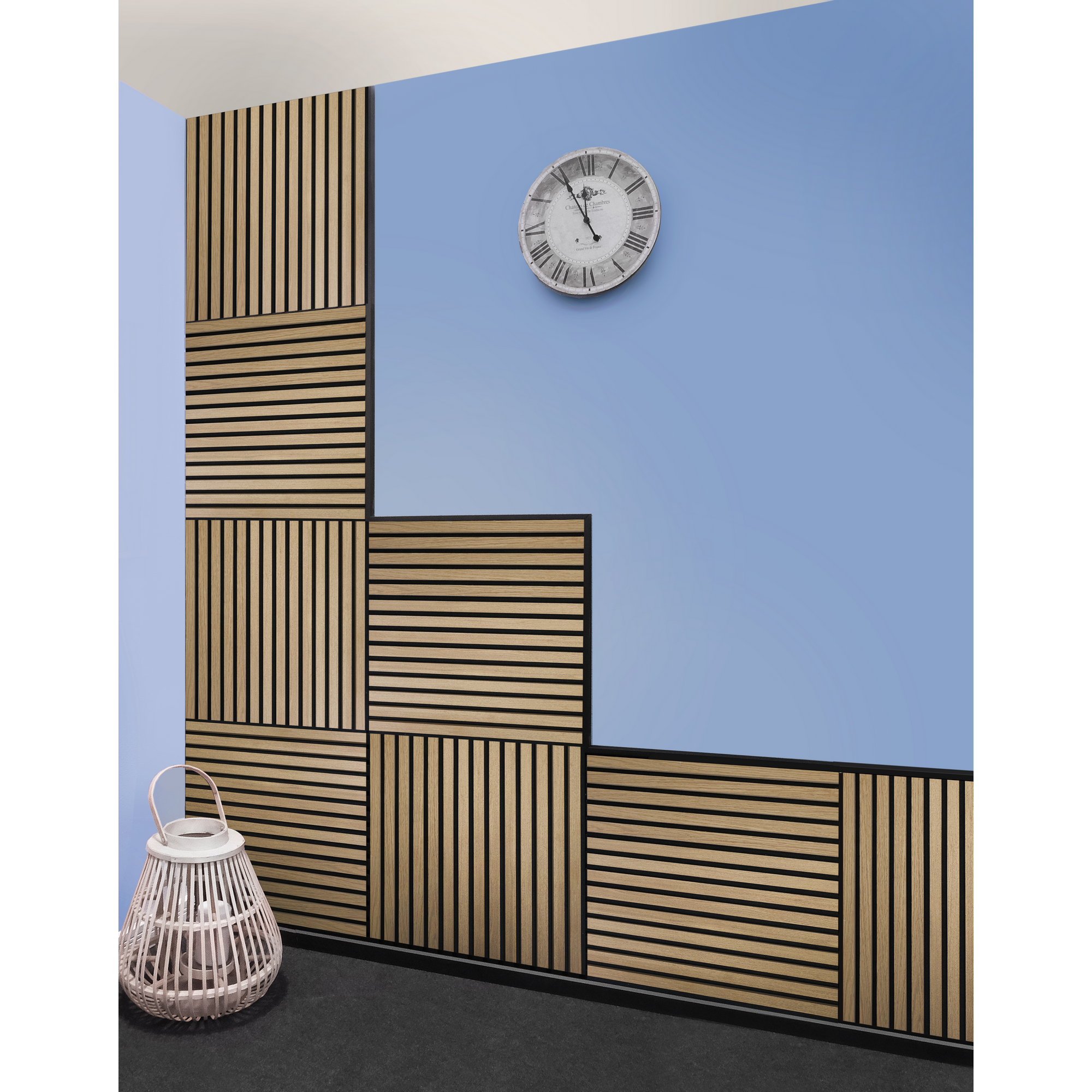 Akustik-Paneele Eiche natur 561 x 561 x 19 mm