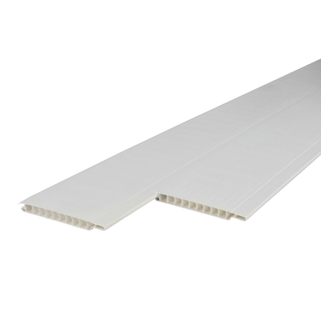 Paneele Uni weiss 2700 x 105 x 10 mm