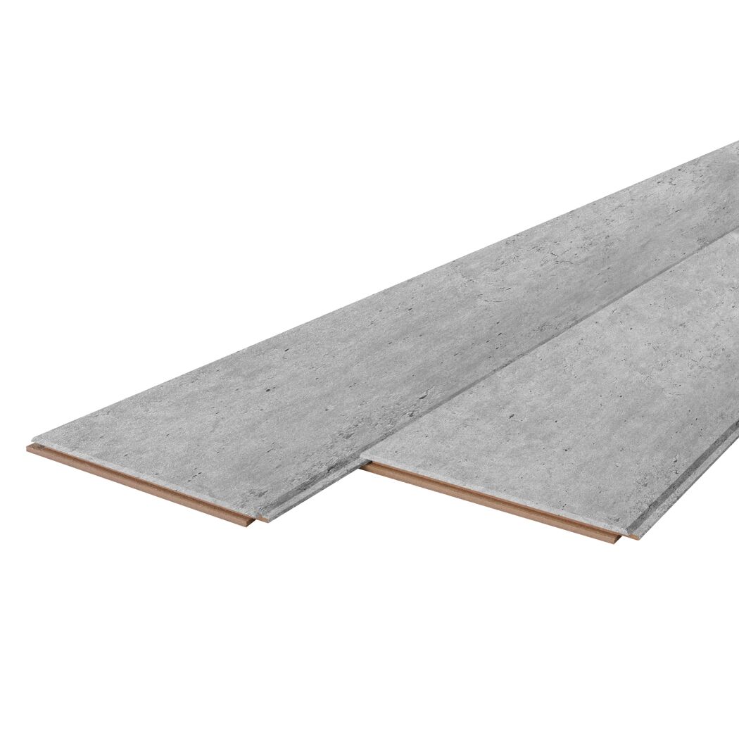 Paneele 'Quadro Plus' Beton grau 2000 x 200 x 12 mm