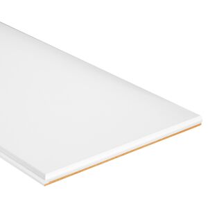 Designpaneele 'Quadro Plus' 200 x 20 x 1,2 cm, 5 Stück, Uni weiß