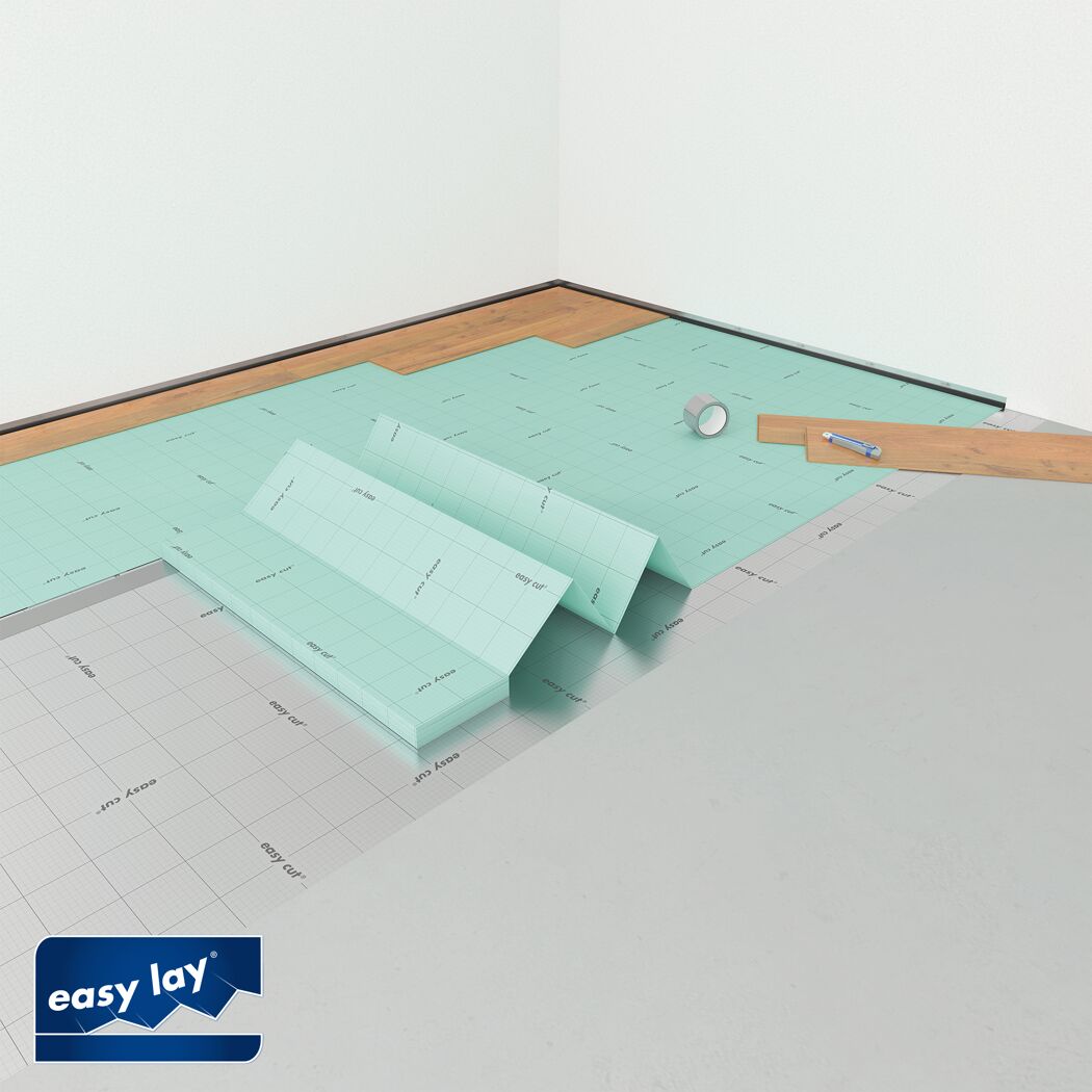 Verlegung von Trittschalldämmung easy lay