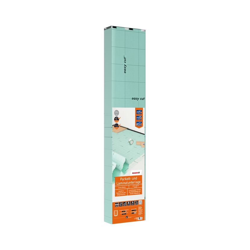 toom Parkett- und Laminatunterlage 3 mm, 1,25 x 8,5 m