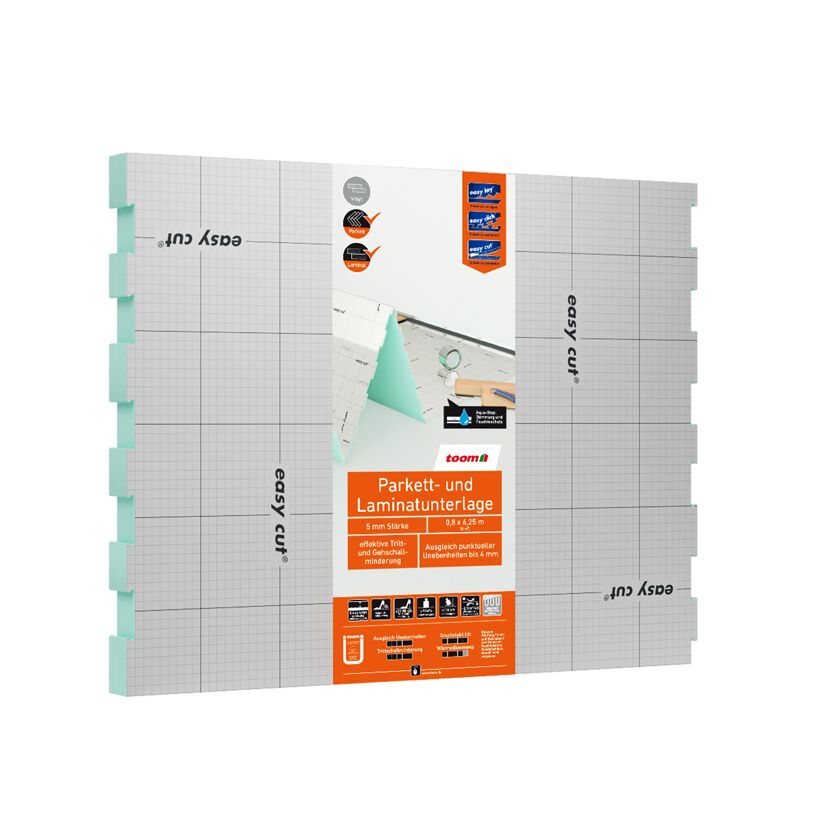 Parkett- und Laminatunterlage 'Aquastop' 5 mm, 0,8 x 6,25 m, 5 m²