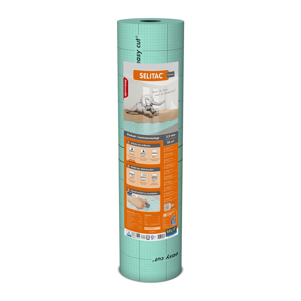 SELITAC Trittschalldämmung, 2,2 mm, 25 m²