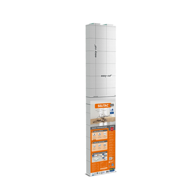 Bild von Parkett- und Laminatunterlage 'Selitac Aqua-Stop' 2,2 mm, 1,25 x 12 m, 15 m²