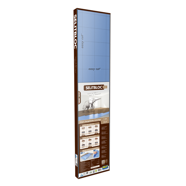 Bild von Vinyl- und Designbodenunterlage 'SELITBLOC' 1 mm, 1,2 x 12,5, 15 m²