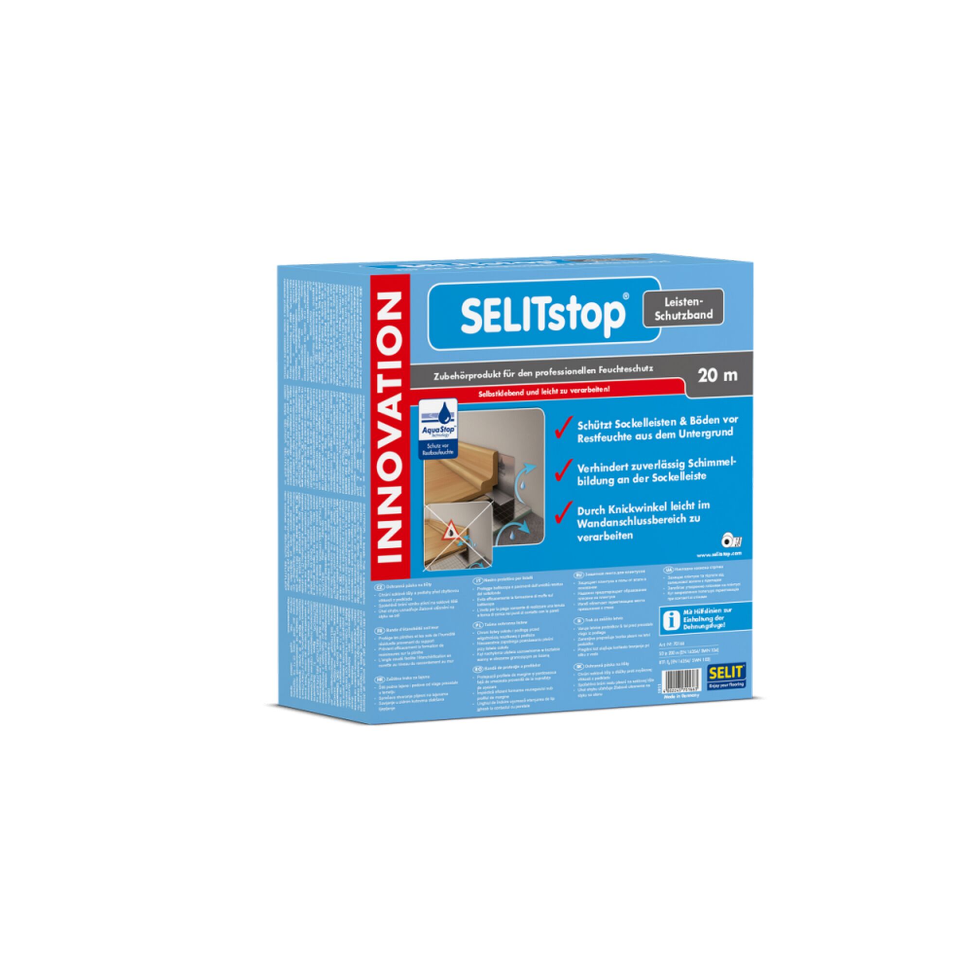 SELITSTOP Leisten-Schutzband 20 m Verpackung