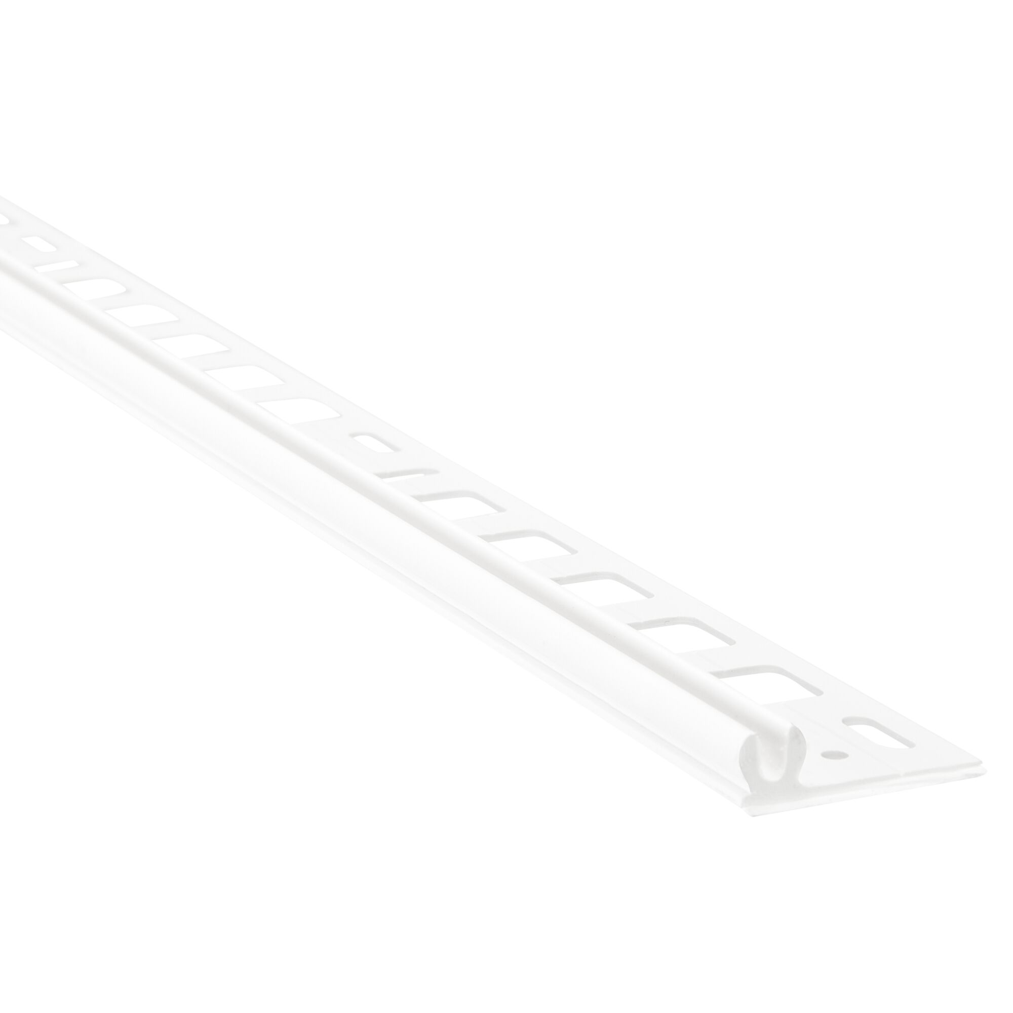 Weißes Trägerprofil aus Kunststoff