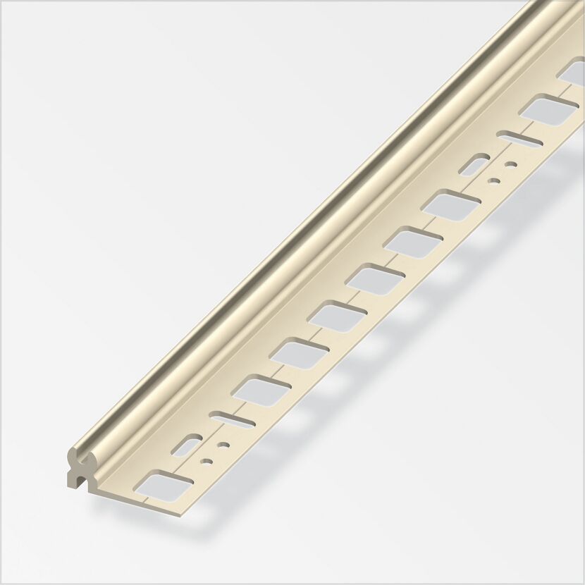 Elfenbeinfarbenes Trägerprofil aus PVC