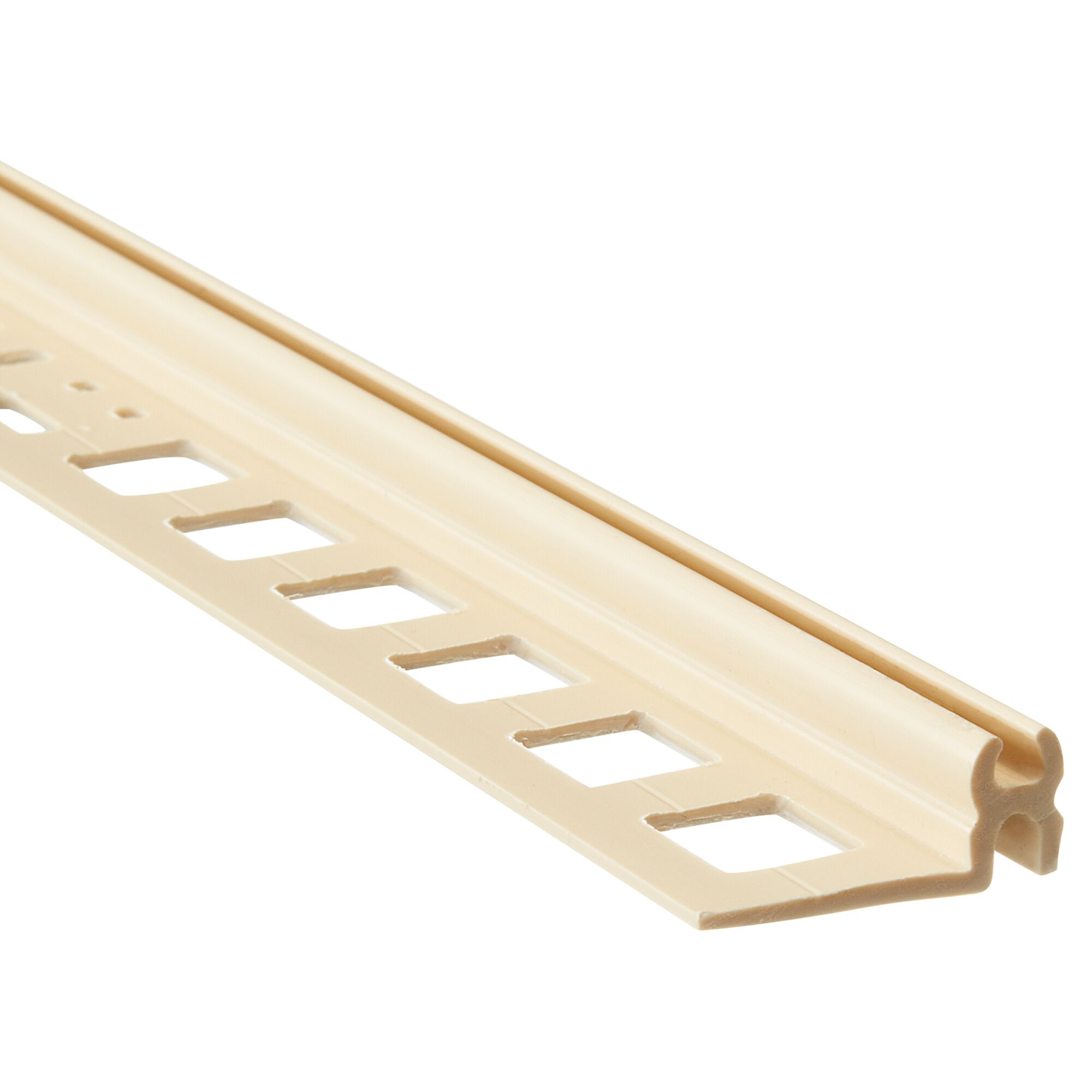 Beigefarbenes Trägerprofil aus PVC