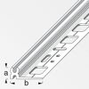 Trägerprofil aus PVC, elfenbein