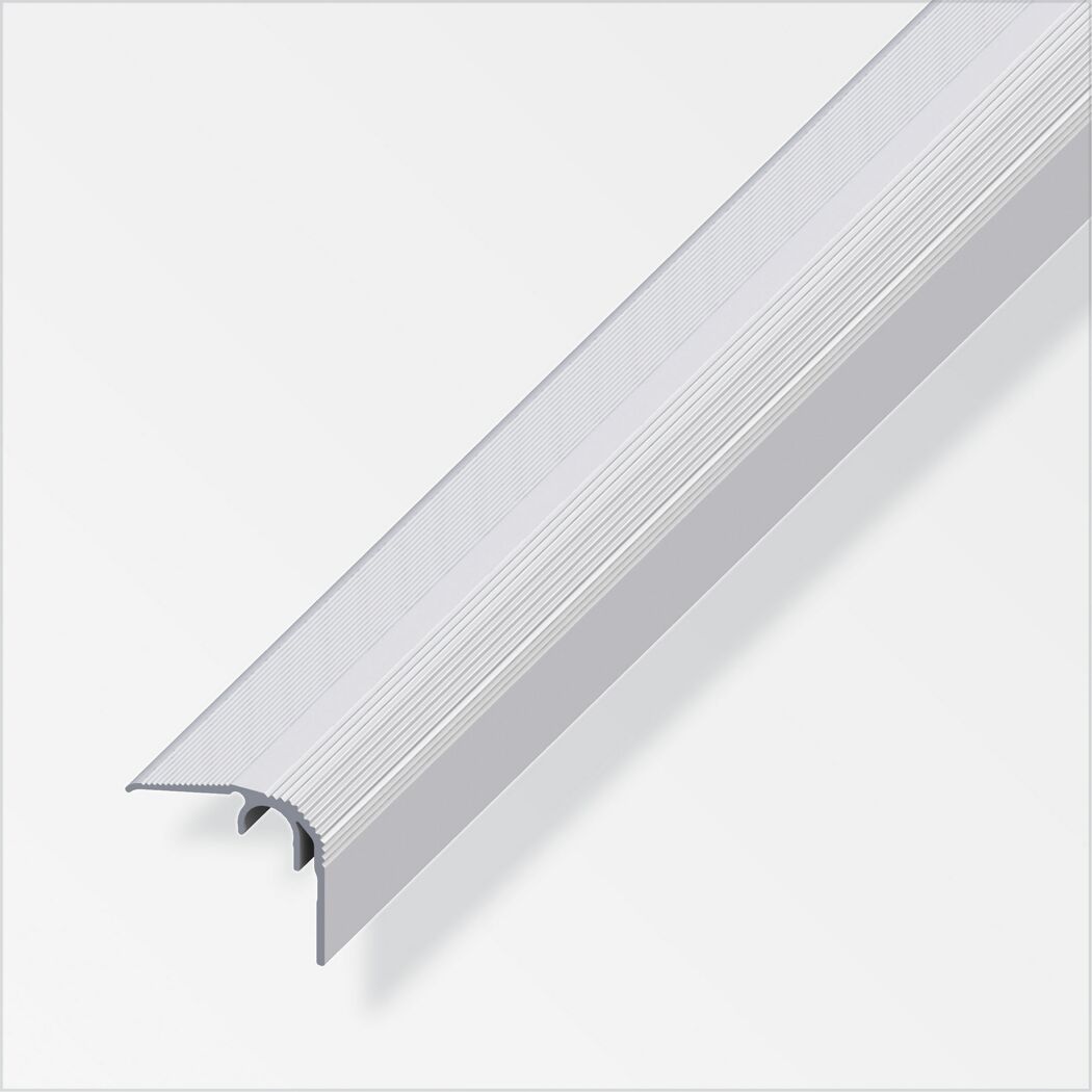 Silbernes Abschlussprofil aus Aluminium