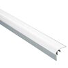 Silbernes Abschlussprofil aus Aluminium
