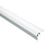 Silbernes Abschlussprofil aus Aluminium