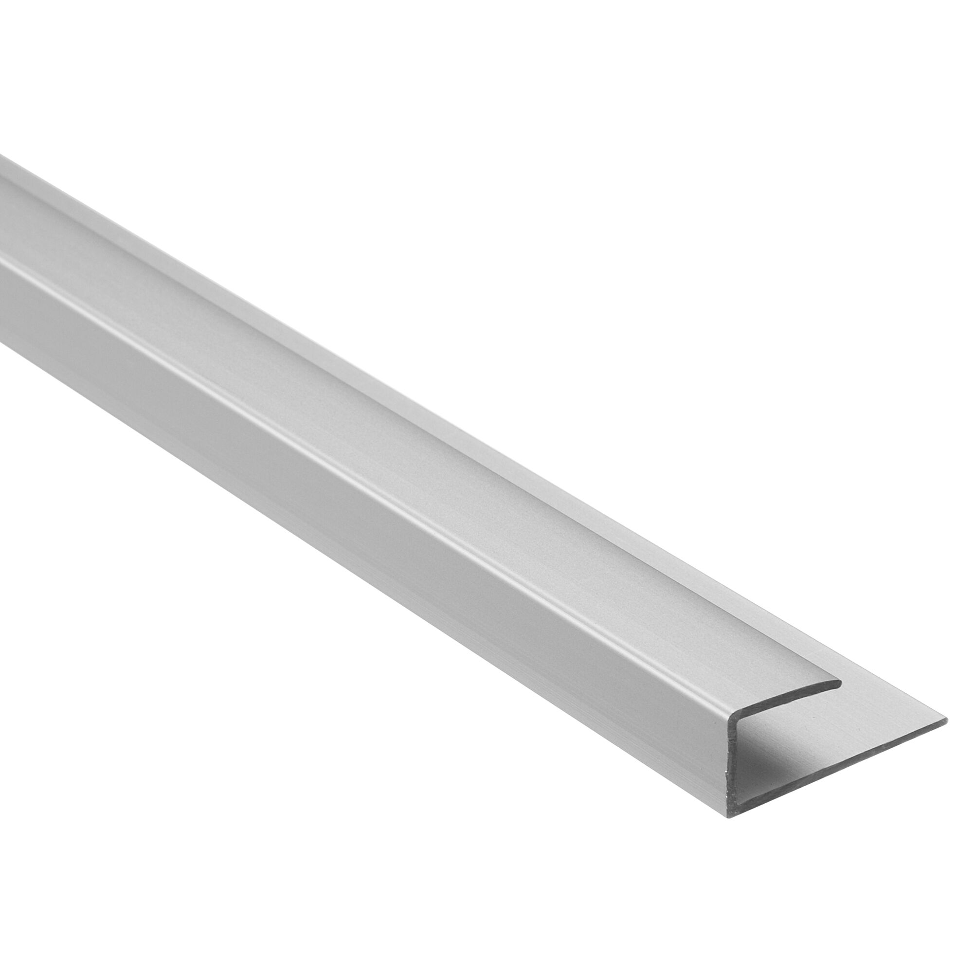 Silbernes Alu-Einfassprofil