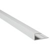 Silbernes Einfassprofil aus Aluminium