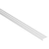 Silbernes Abschlussprofil aus Aluminium