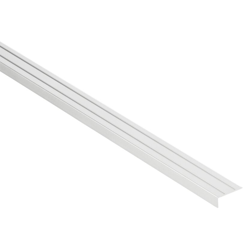 Silbernes Abschlussprofil aus Aluminium