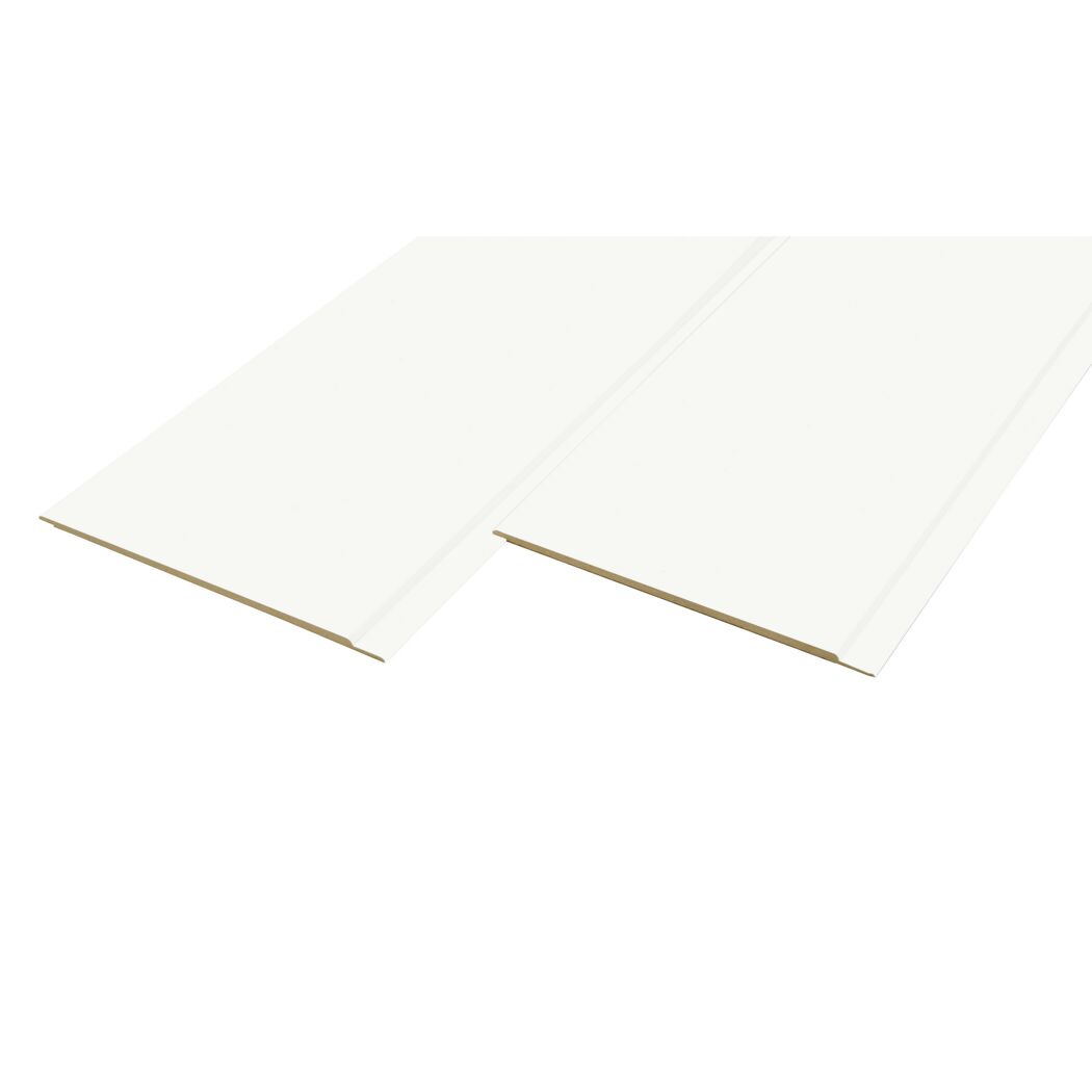 Zwei weiße MDF-Paneele