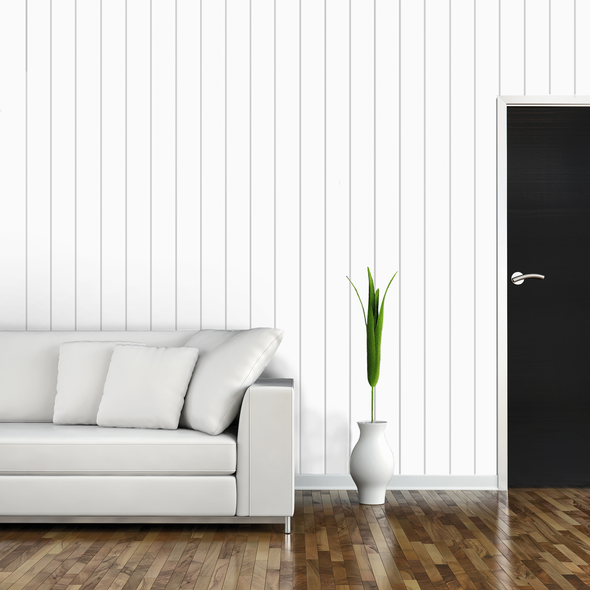 Paneele weiß  260 x 15 x 0,8 cm