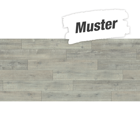Bild von Muster zum Laminat 'Classic 1050' Eiche graphitweiß 8 mm