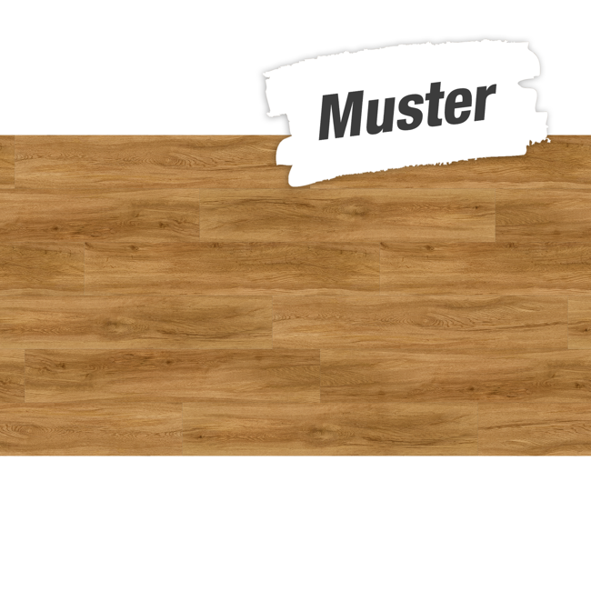 Bild von Handmuster zum Vinylboden 'Basic 4.3' Eiche Sierra natur eichefarben 4,3 mm