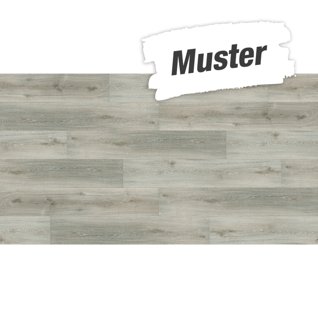 Bild von Handmuster zum Vinylboden 'Classic 2030' Eiche Royal weiß grau 9,6 mm