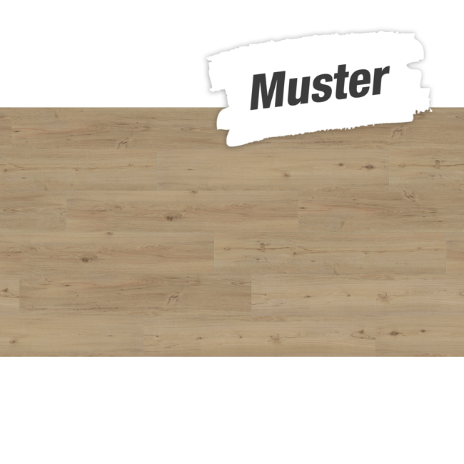 Bild von Handmuster zum Vinylboden 'Classic 2030' Eiche geschliffen braun 9,6 mm
