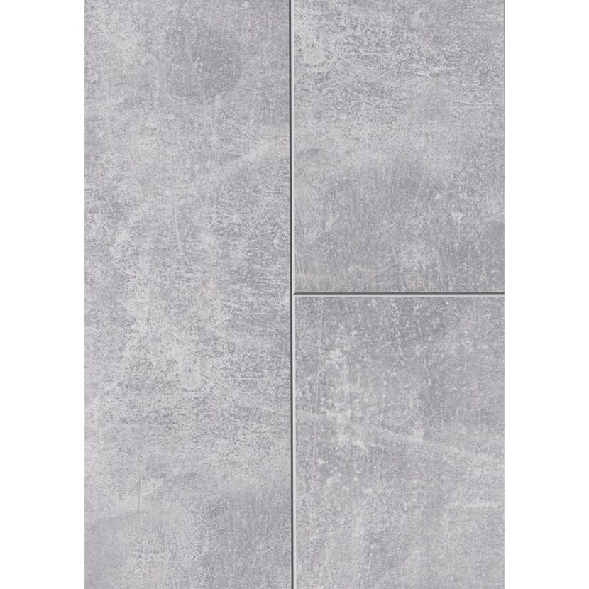 Graue Laminatfliesen in Estrich-Optik