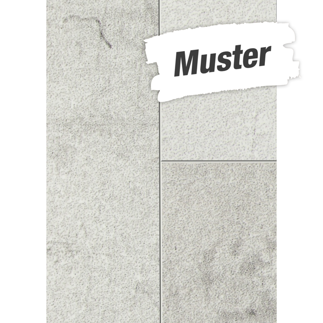 Bild von Muster zum Laminat 'Scandinavia 4V' Beton hellgrau 7 mm