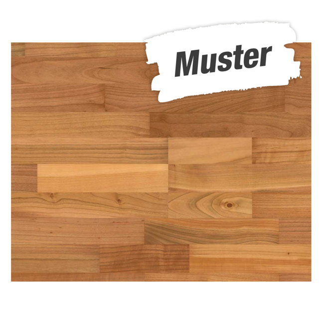 Bild von Handmuster zum Parkett 'Basic 11-5' Kirsche europäisch kirschholzfarben 11,5 mm