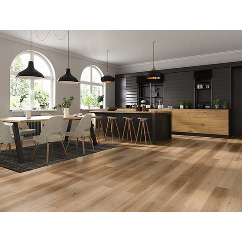 Laminat 'Savanne 4V' Solna hellbraun 7 mm