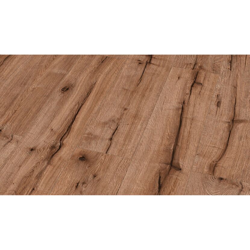 Laminat 'Home 8 V' Eiche Magusto braun 8 mm