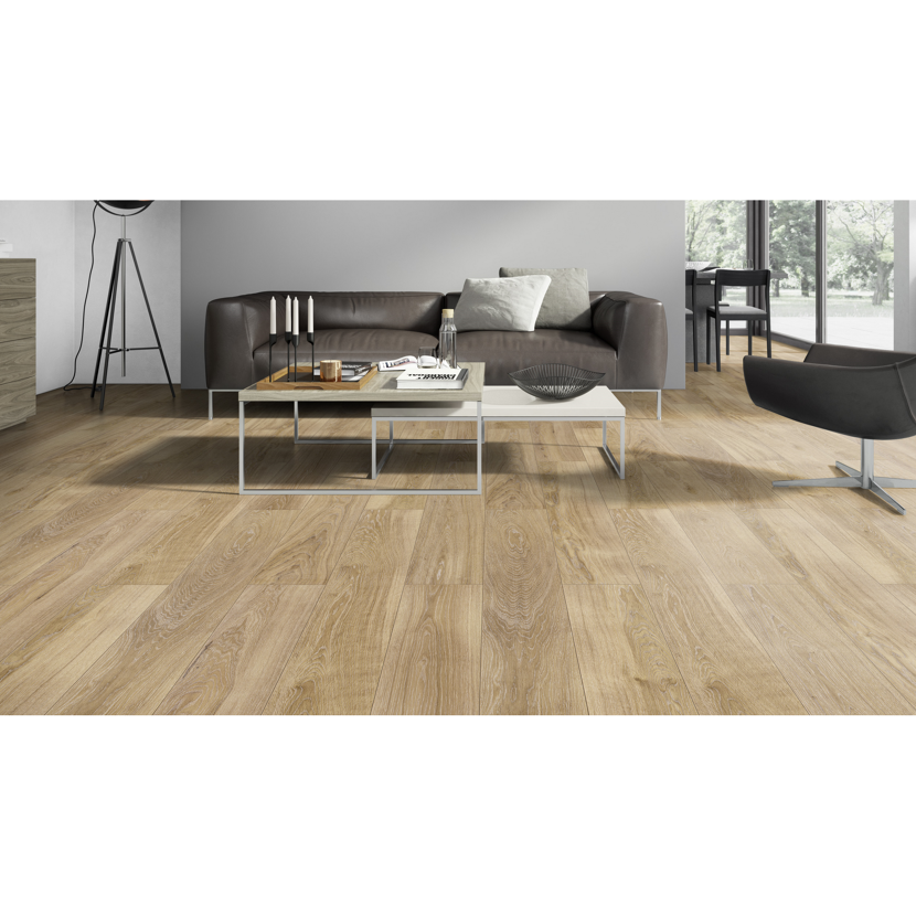 Laminat 'Neutral' Eiche Neutral mittelbraun 7 mm