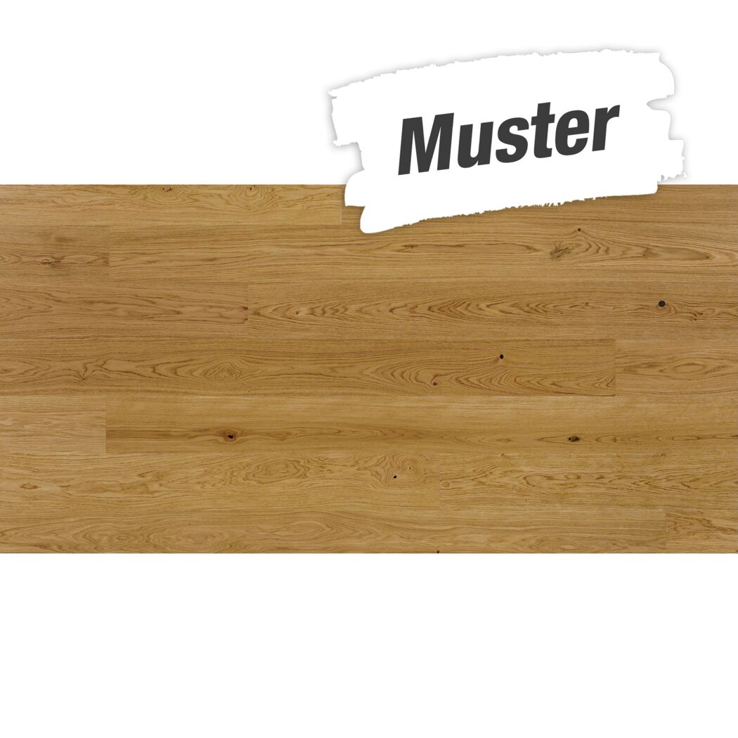 Handmuster zum Parkett 'Basic 11-5' Eiche Classic naturgeölt braun 11,5 mm