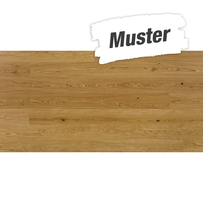 Bild von Handmuster zum Parkett 'Basic 11-5' Eiche Classic naturgeölt braun 11,5 mm