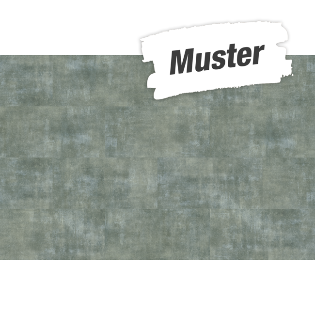 Bild von Handmuster zum Vinylboden 'Basic 4.3' Mineral grey grau 4,3 mm