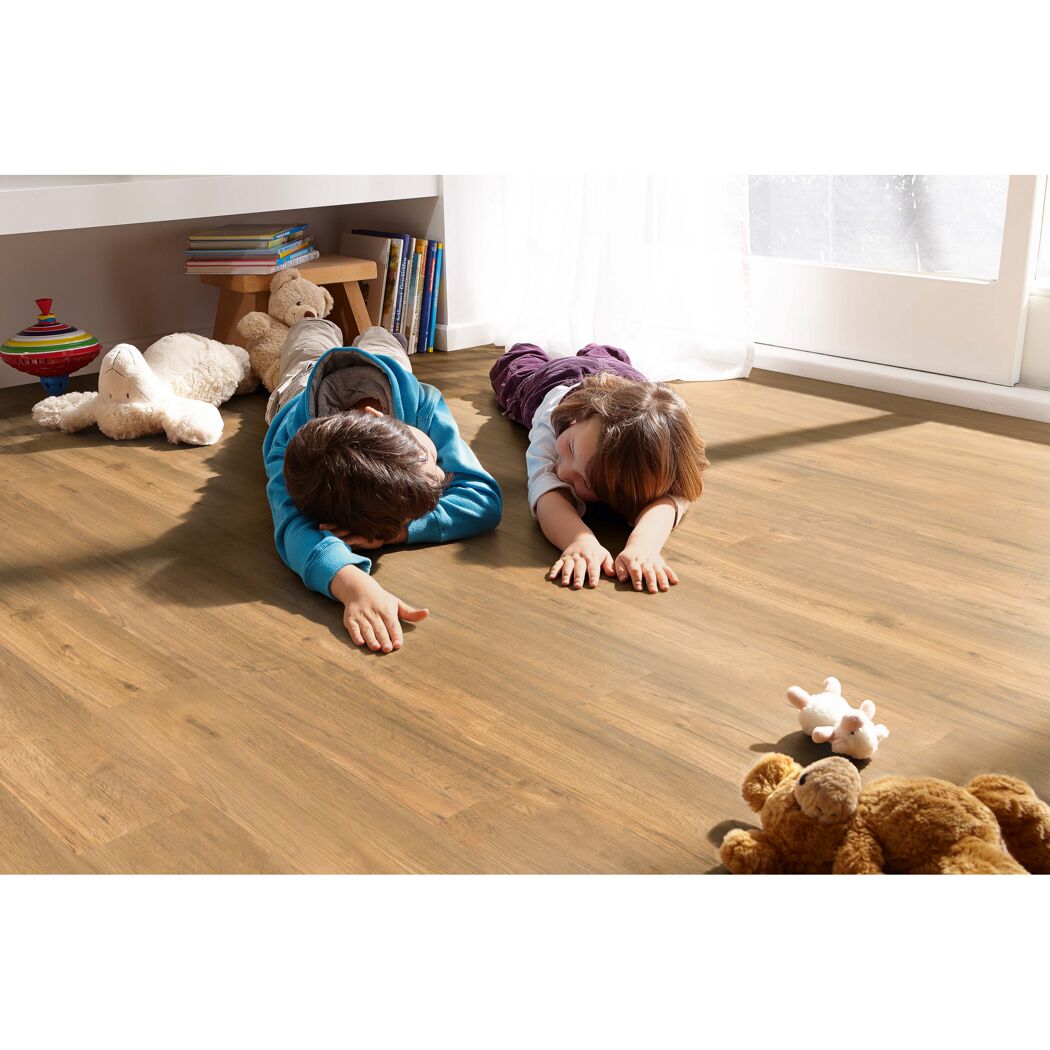 Vinylboden 'Rigid' Golden Oak braun 4 mm