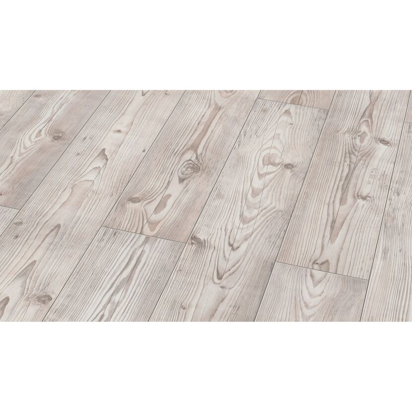 Heller Laminatboden in Holzoptik