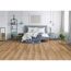 Schlafzimmer mit Laminat in Eiche Natur grau