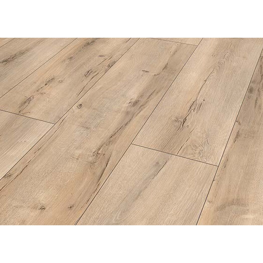 Helles Laminat in beige