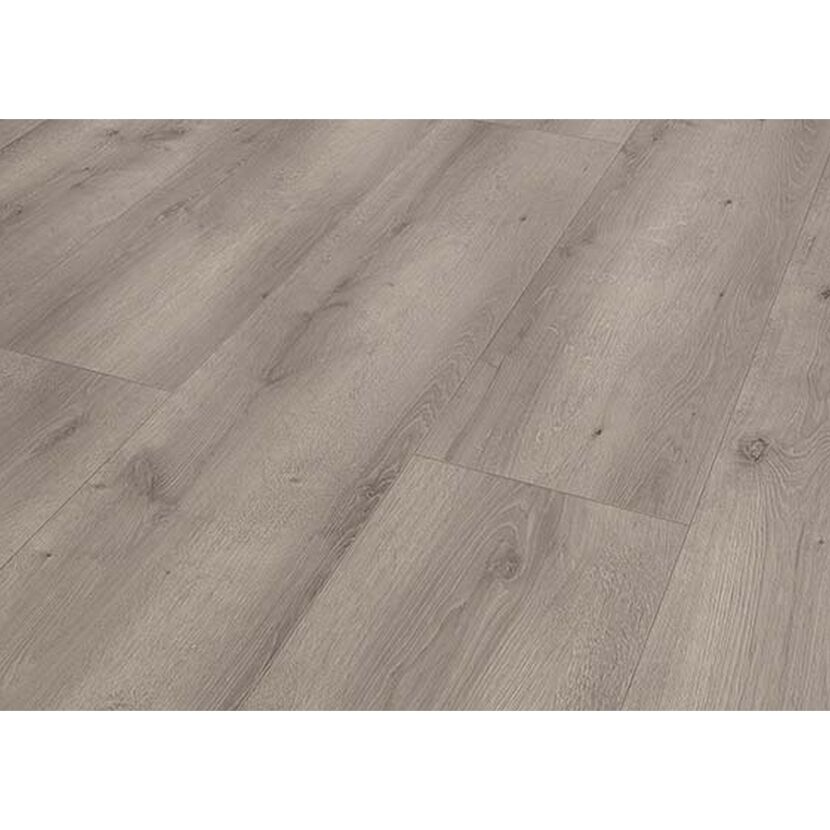 Graubraunes Laminat in Eiche-Optik
