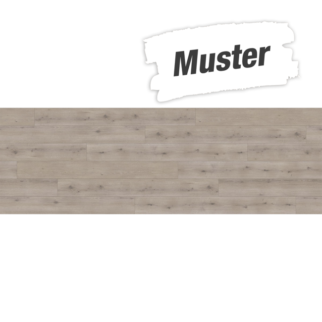 Bild von Handmuster zum Vinylboden 'Modular ONE' Eiche Urban grau 8 mm