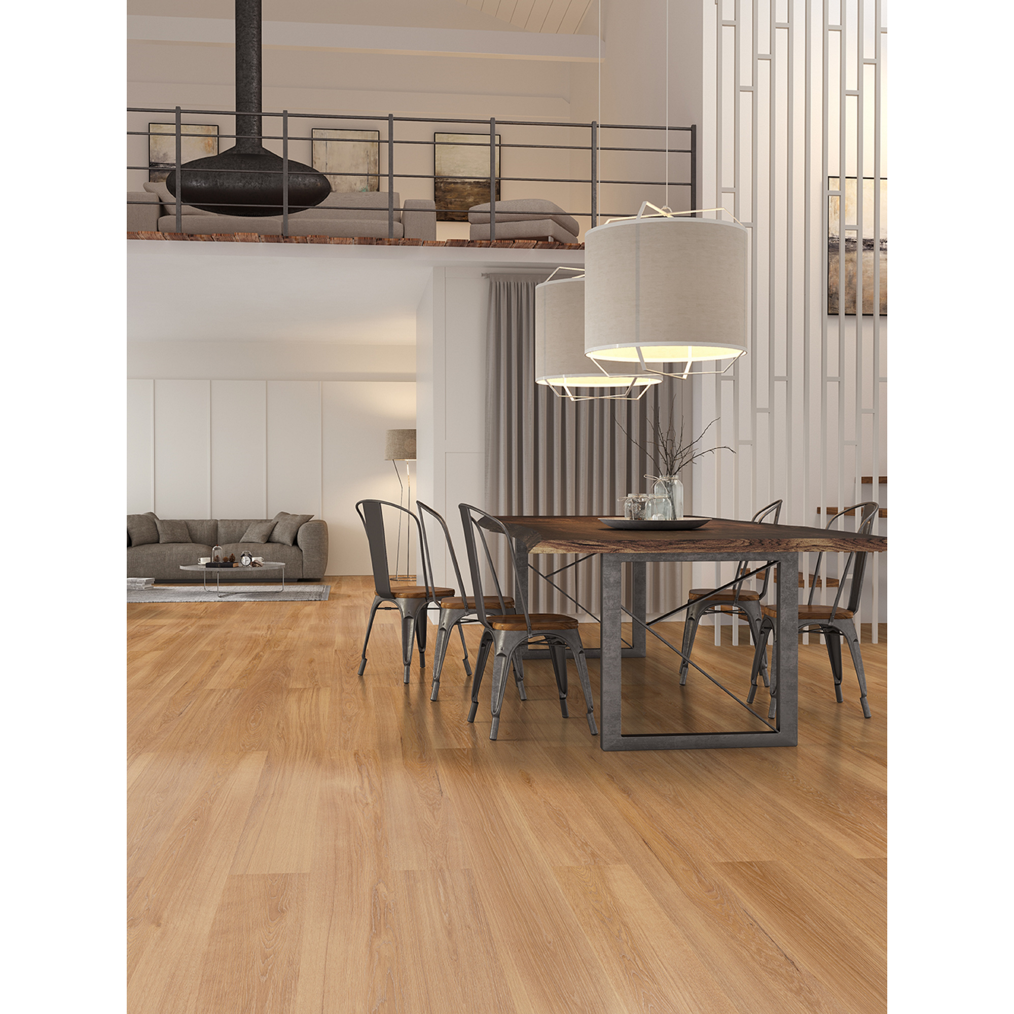 Laminat '731-0' Eiche natur dunkel 7 mm